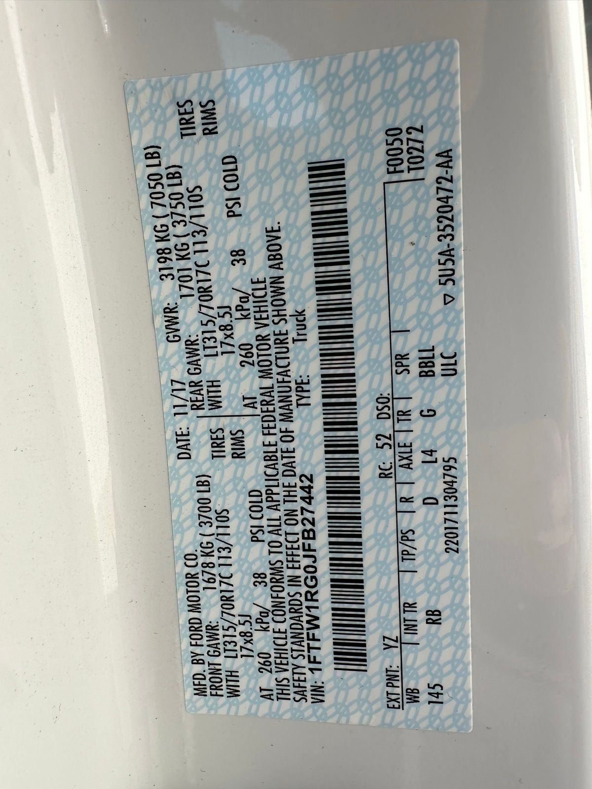 2018 Ford F-150 Raptor