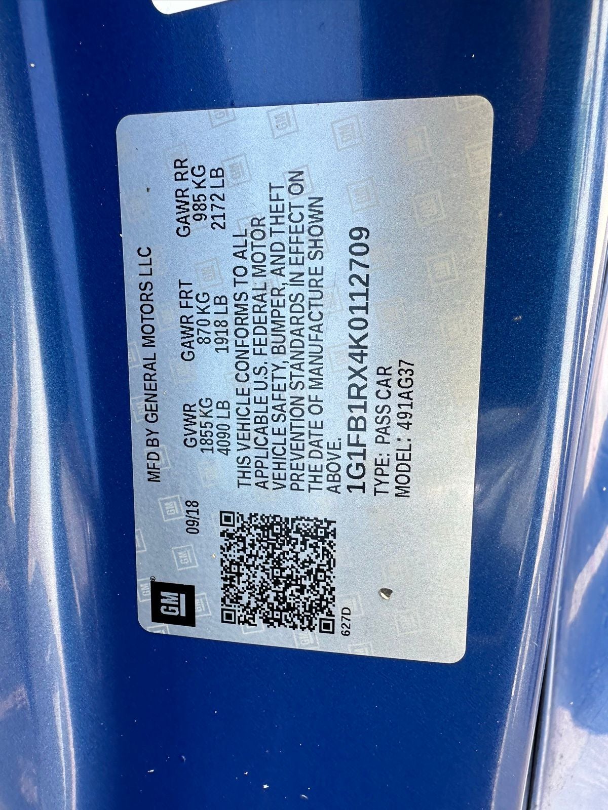 2019 Chevrolet Camaro 1LT