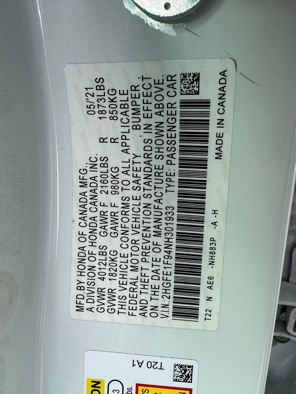 2022 Honda Civic Touring