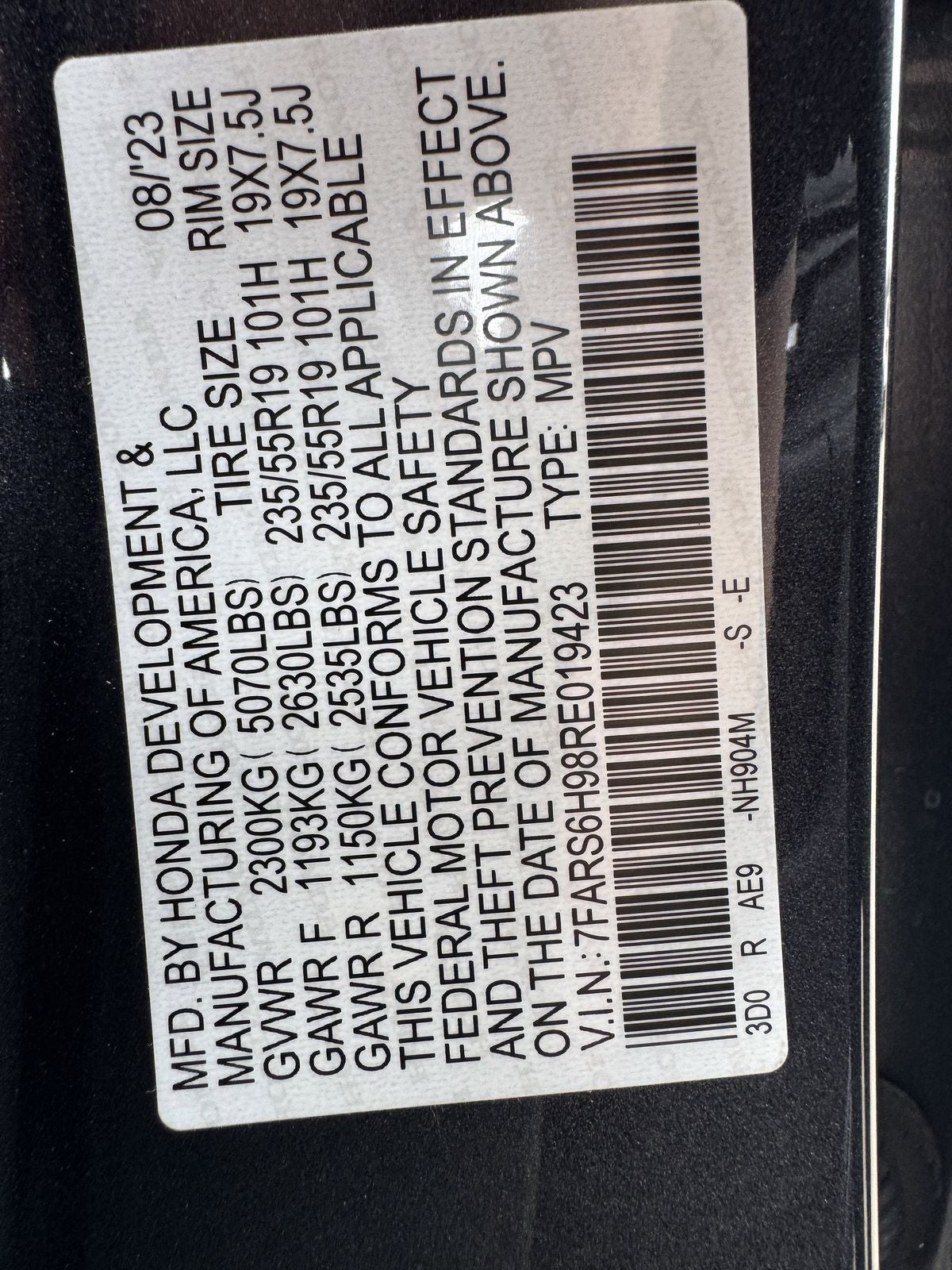 2024 Honda CR-V Hybrid Sport Touring