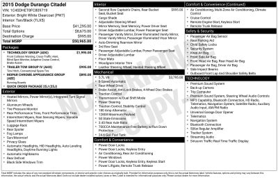2015 Dodge Durango Citadel
