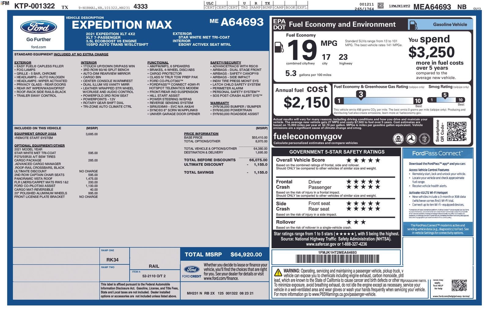 2021 Ford Expedition Max XLT