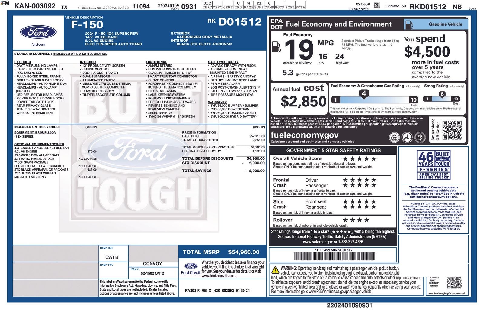 2024 Ford F-150 STX