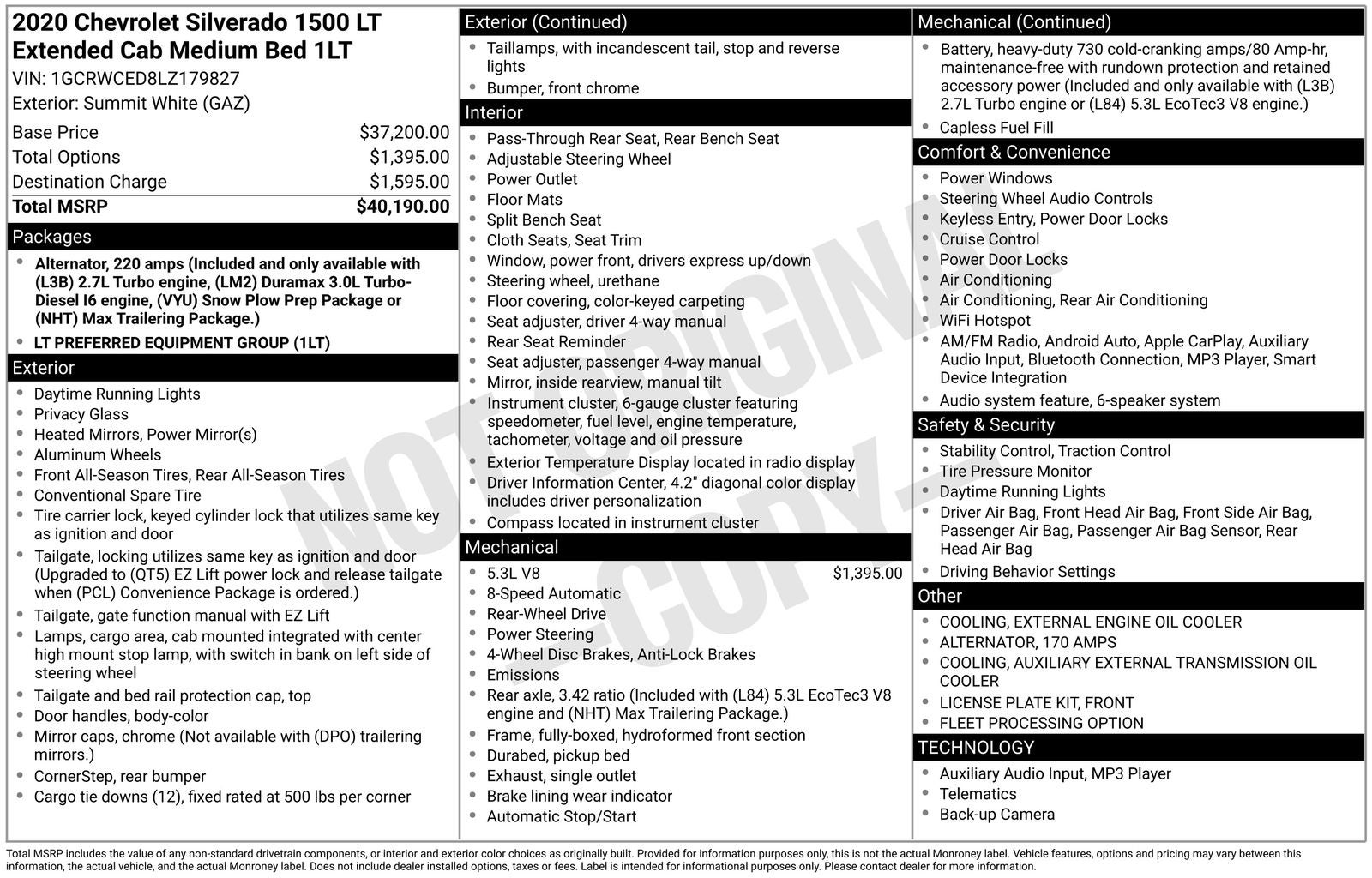 2020 Chevrolet Silverado 1500 LT