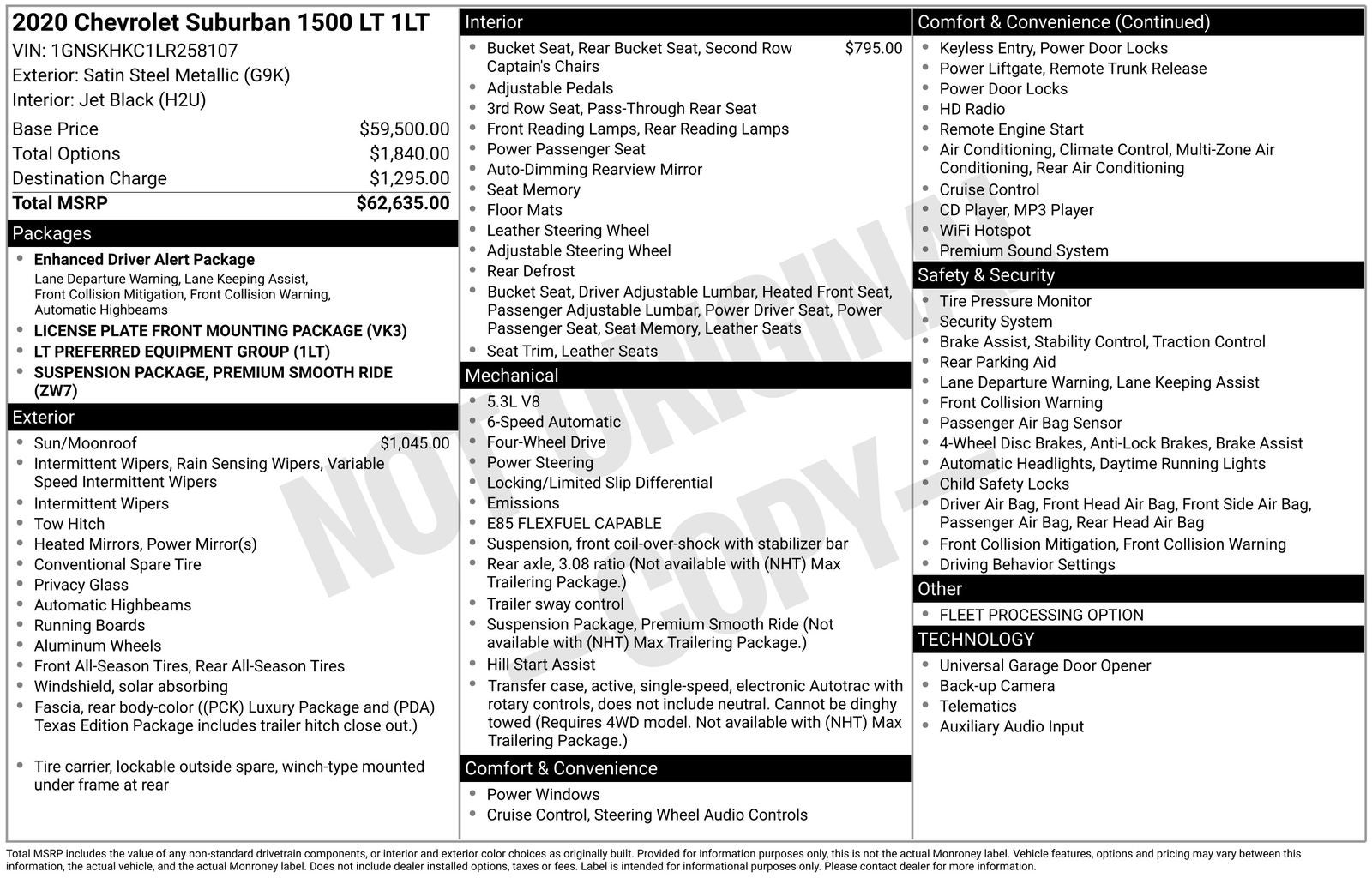 2020 Chevrolet Suburban LT
