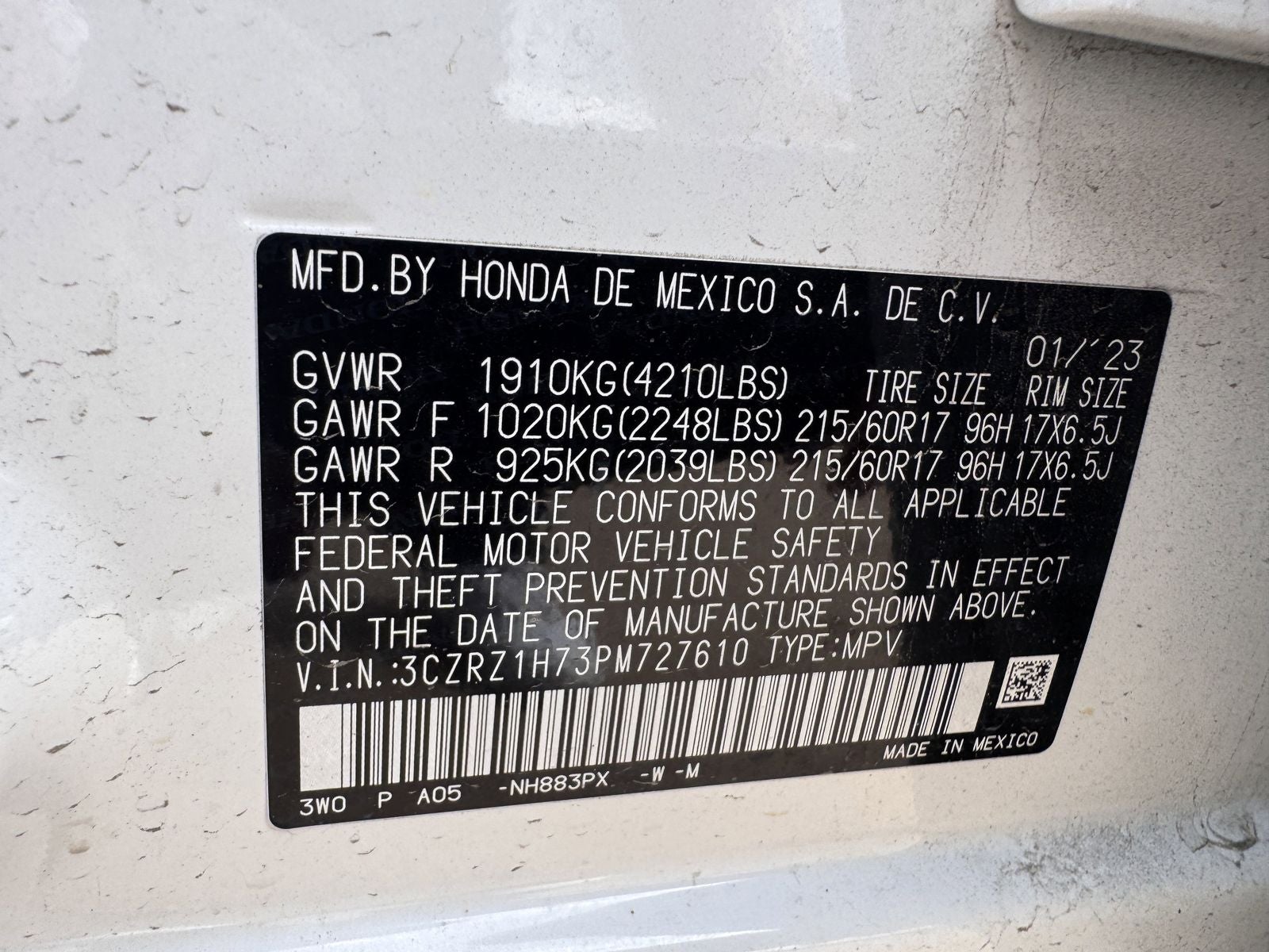 2023 Honda HR-V EX-L