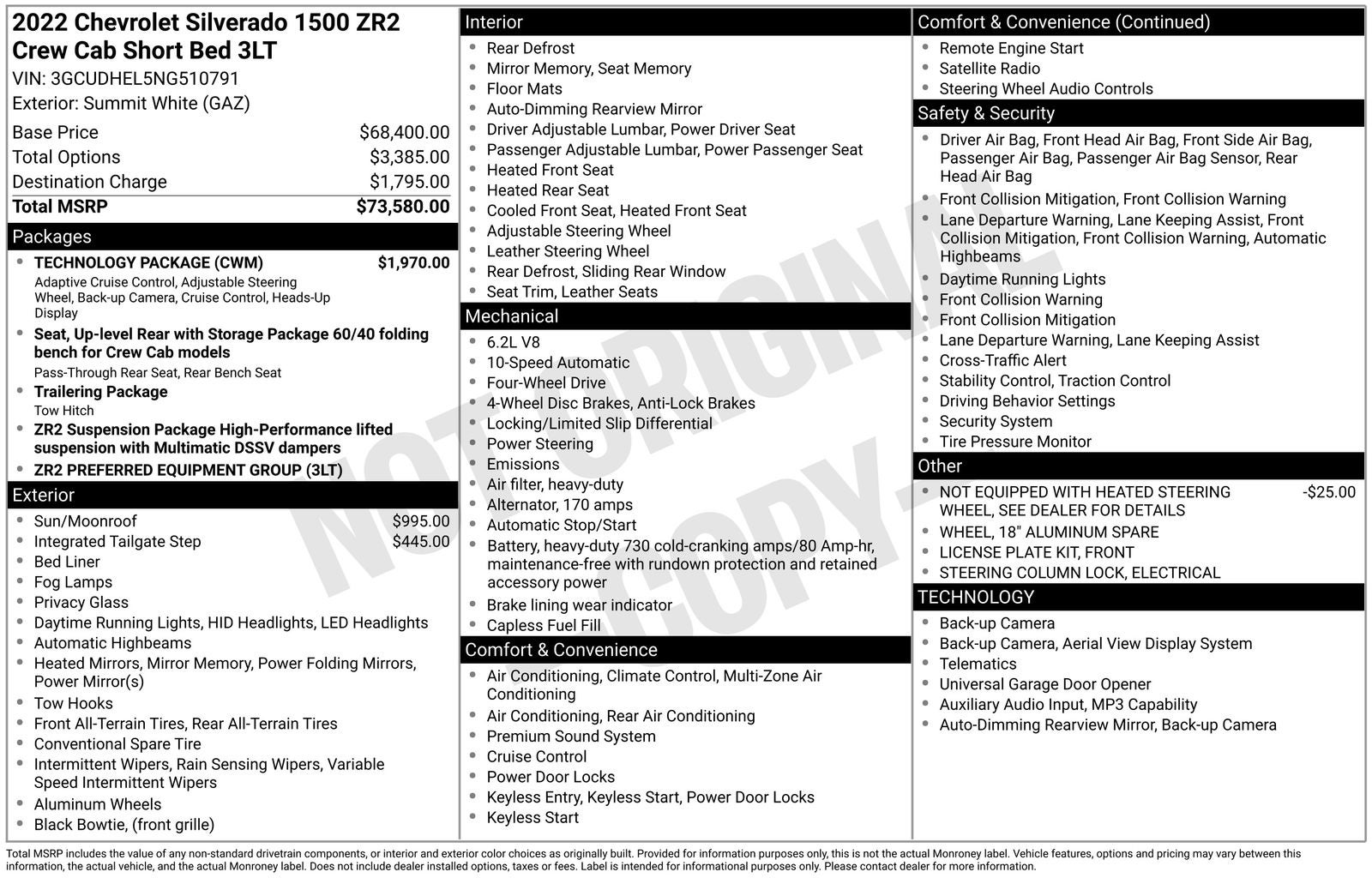 2022 Chevrolet Silverado 1500 ZR2