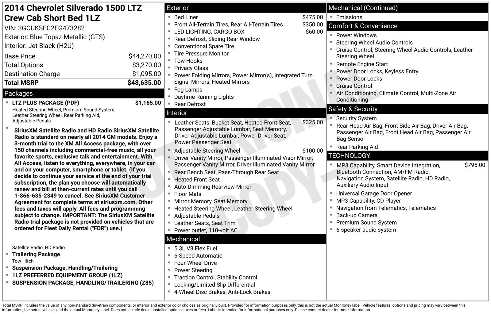 2014 Chevrolet Silverado 1500 LTZ 1LZ