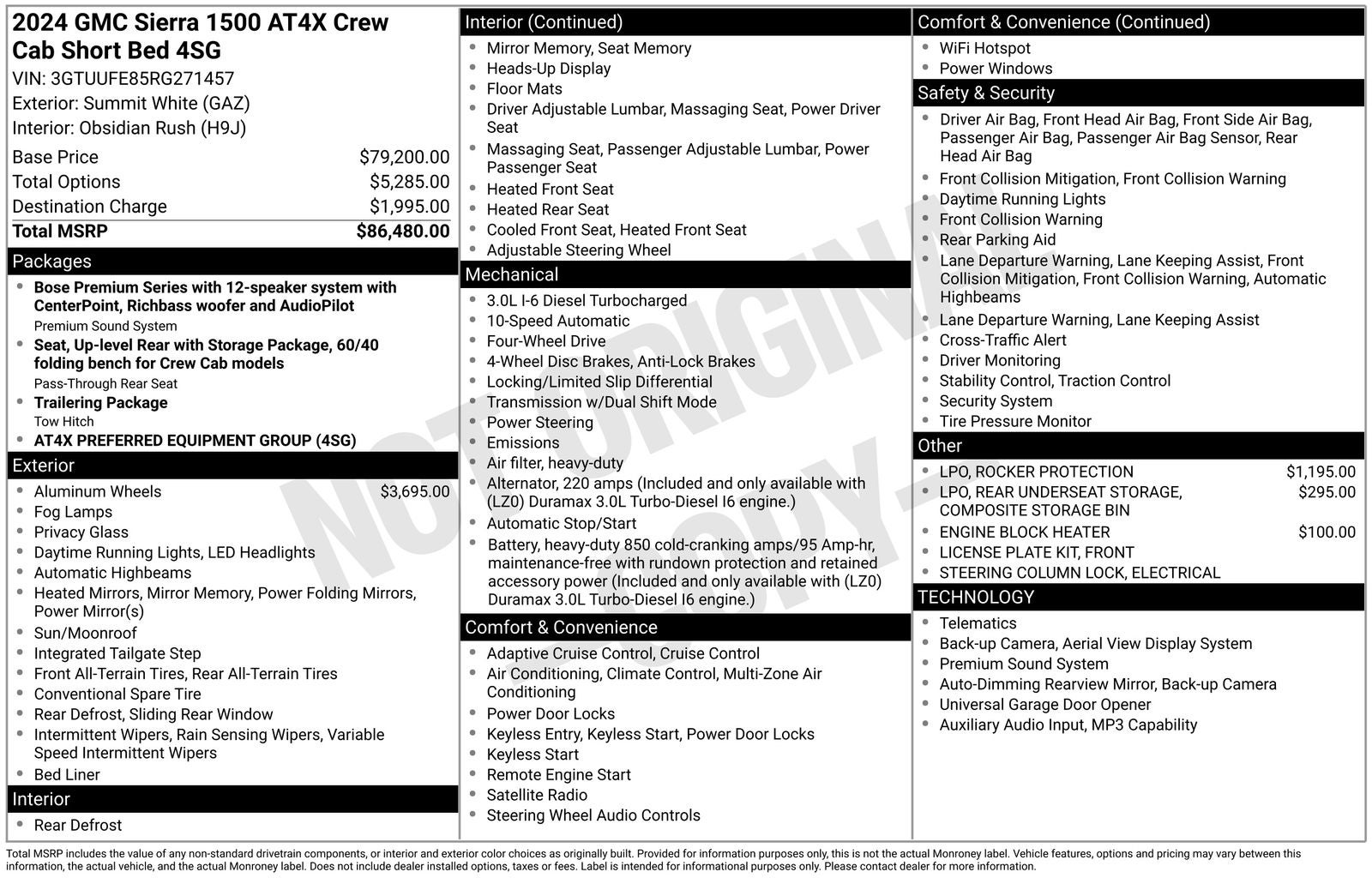 2024 GMC Sierra 1500 AT4X