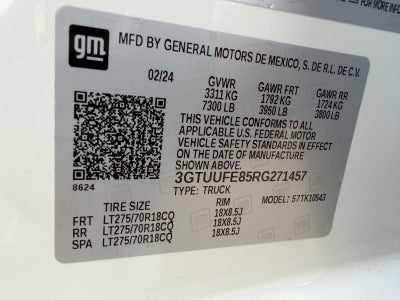 2024 GMC Sierra 1500 AT4X