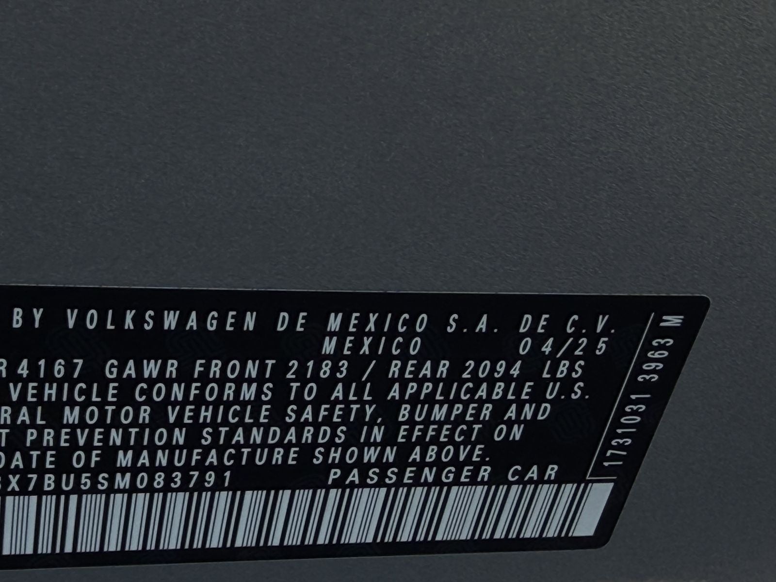 2025 Volkswagen Jetta 1.5T Sport