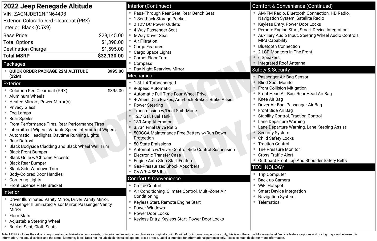 2022 Jeep Renegade Altitude