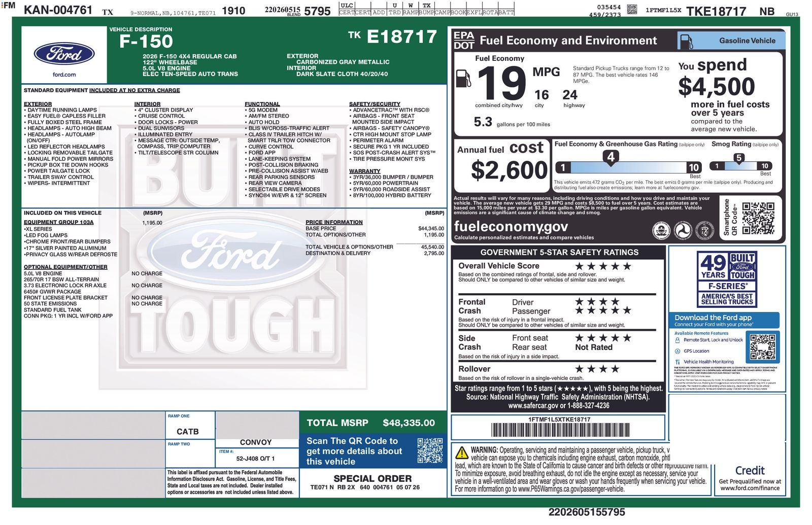 2026 Ford F-150 XL