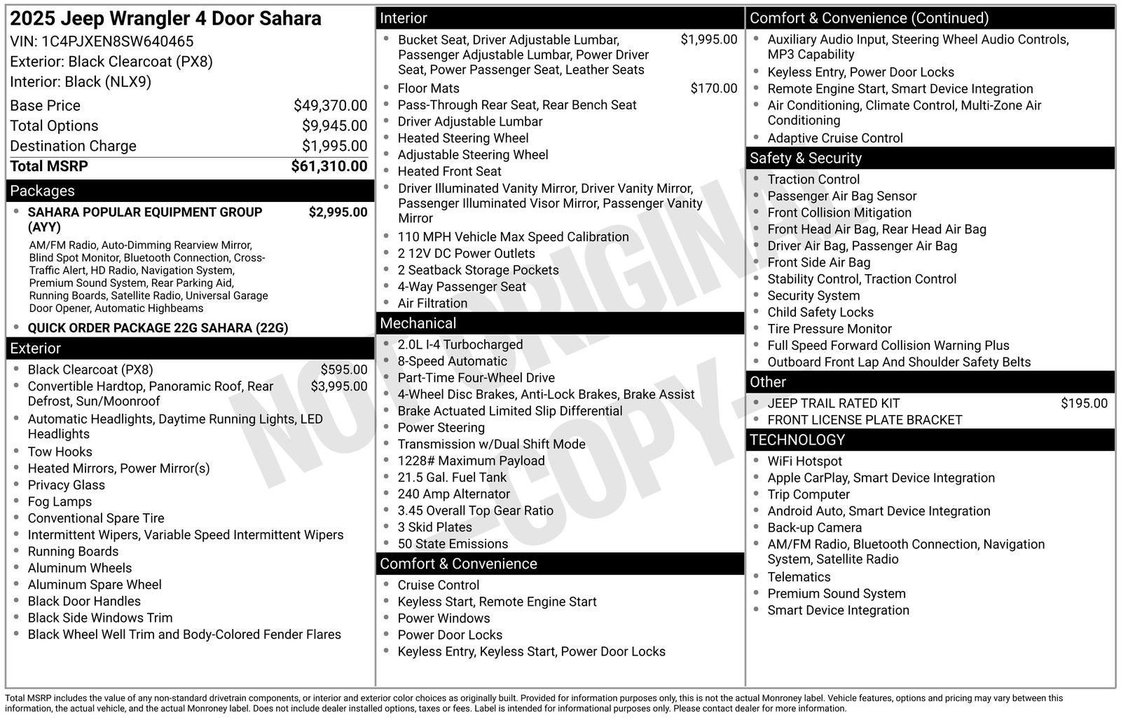 2025 Jeep Wrangler 4-Door Sahara 4x4