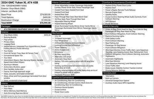 2024 GMC Yukon XL AT4