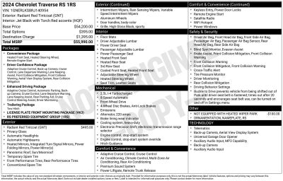 2024 Chevrolet Traverse RS