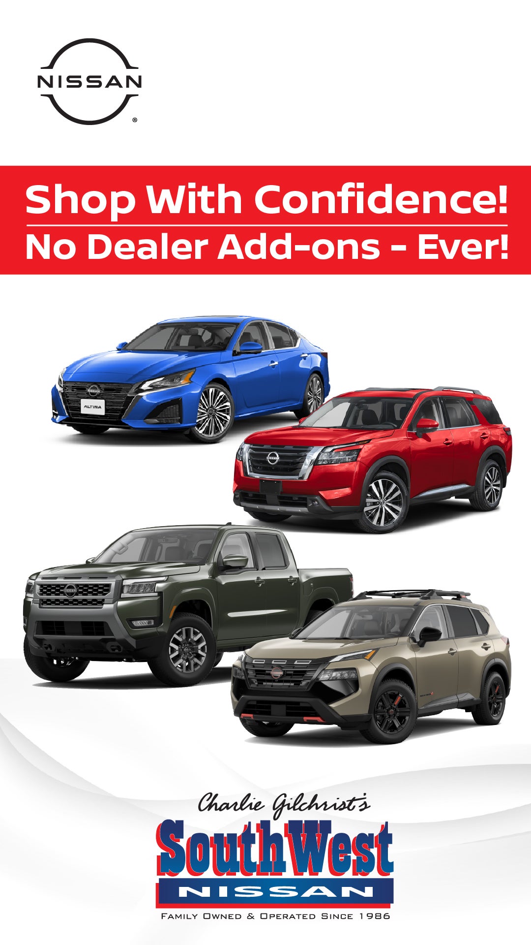 We Have No Dealer-Add-Ons... EVER!